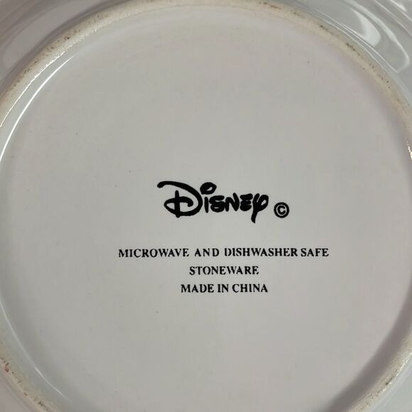 Disney Mickey Stoneware Retired Vegetable Pattern Plate Saucer Bowl Set 3 Pieces - Picture 5 of 5